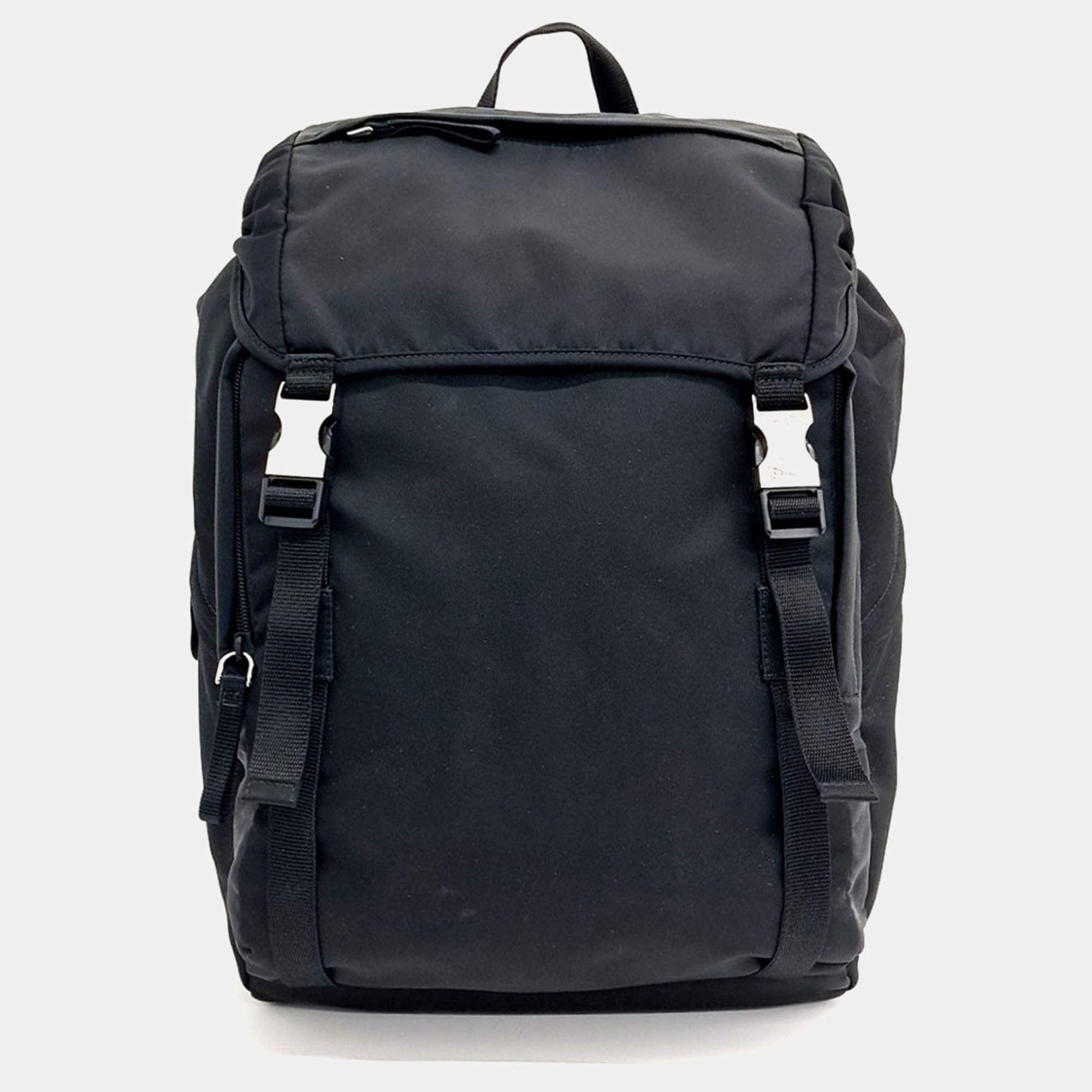 Prada Black Nylon fabric backpack Prada | TLC US