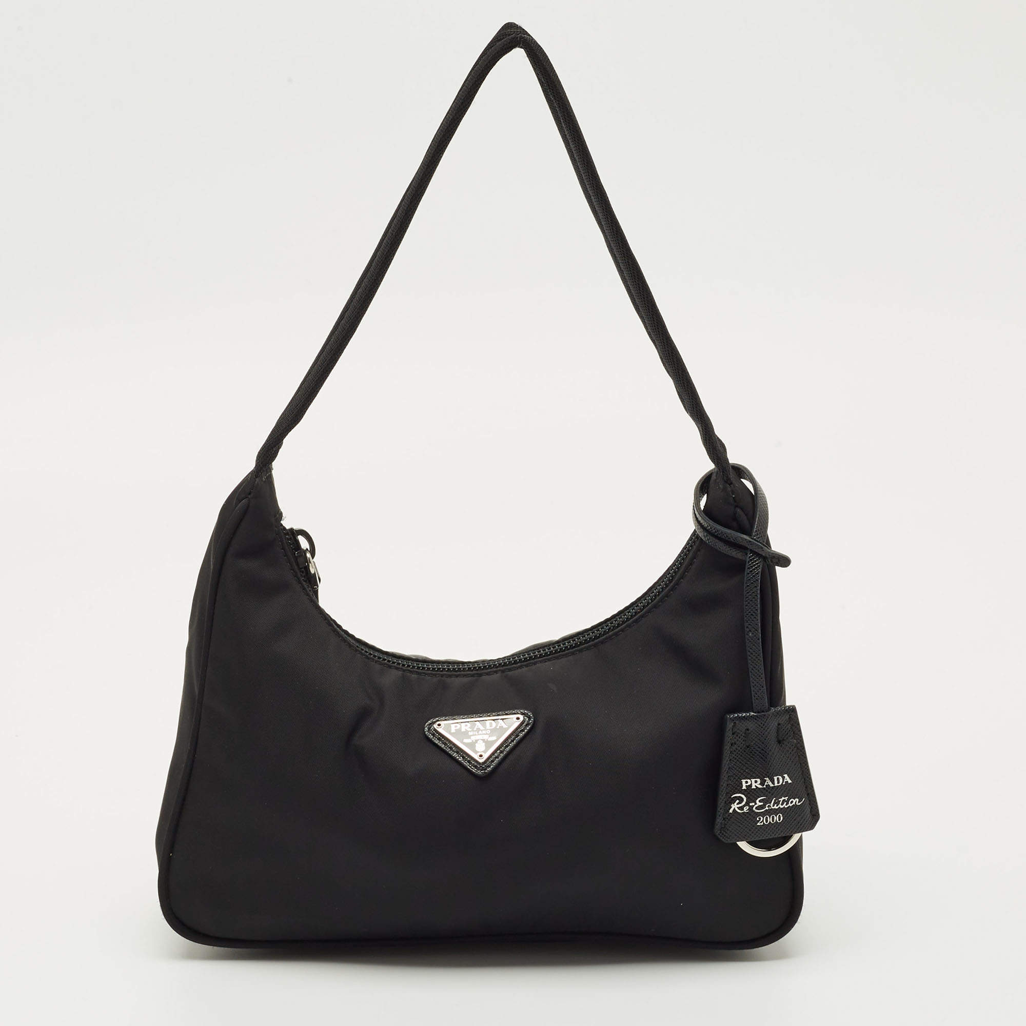 Pre Owned Prada Black Re-Nylon Re-Edition 2000 Shoulder Bag