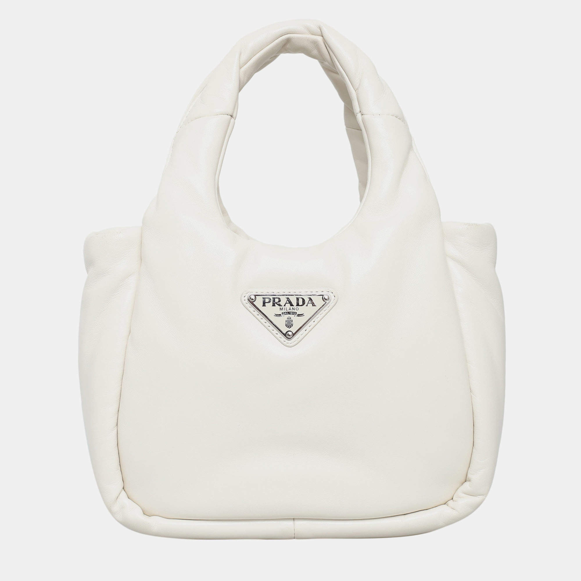 Pre Owned Small Padded Leather Tote