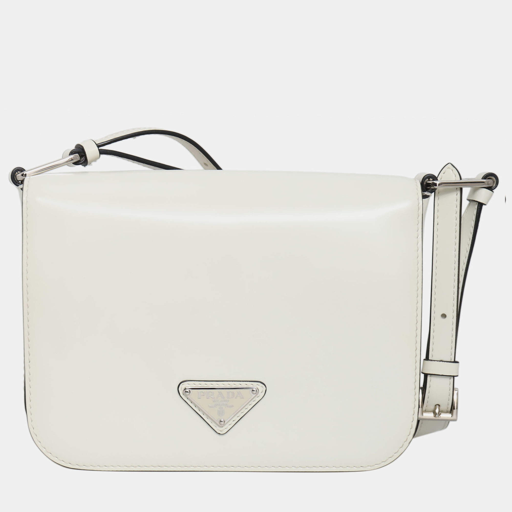 Pre Owned Brushed Leather Shoulder Bag