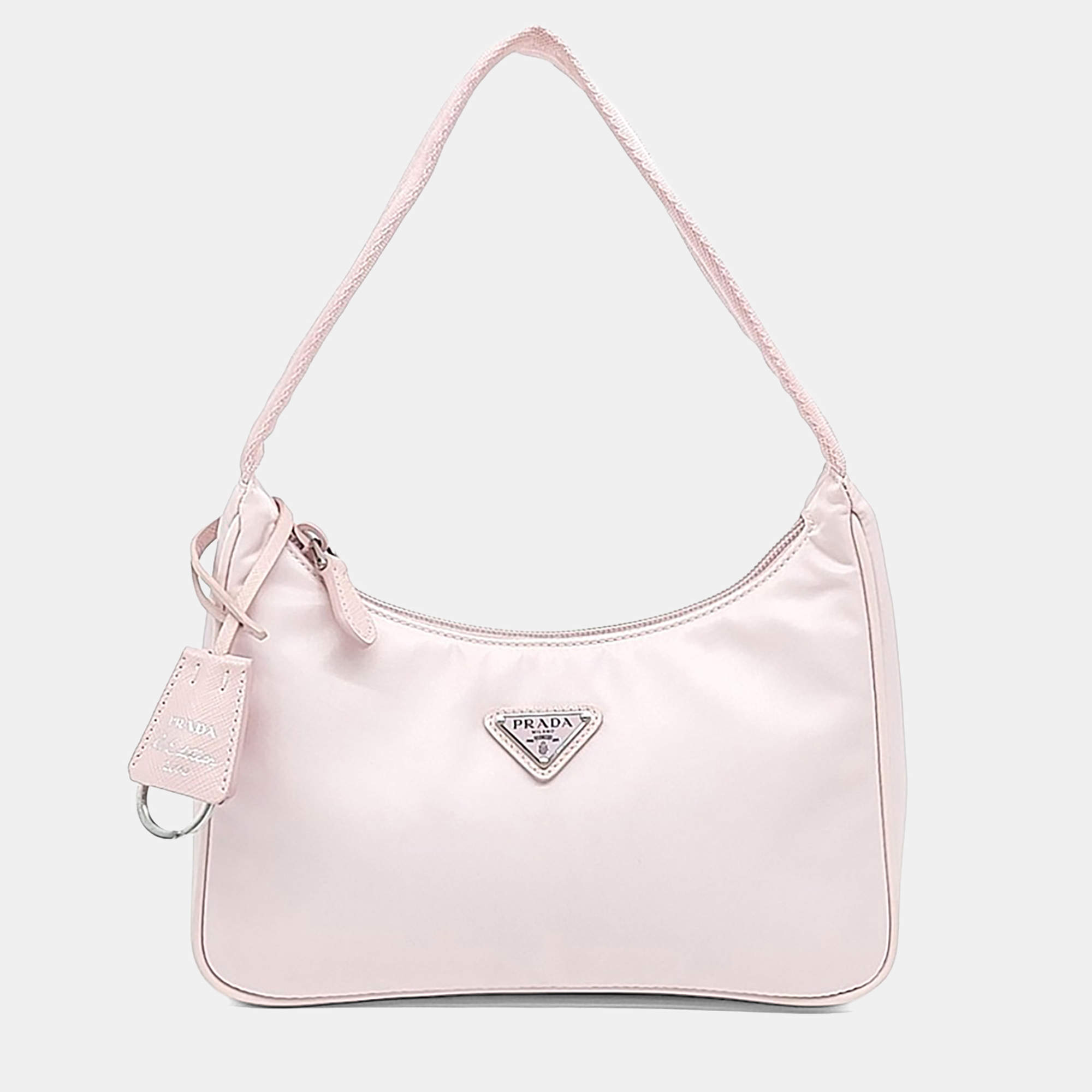 مملوكة مسبقًا Prada Pink Nylon nylon hobo bag