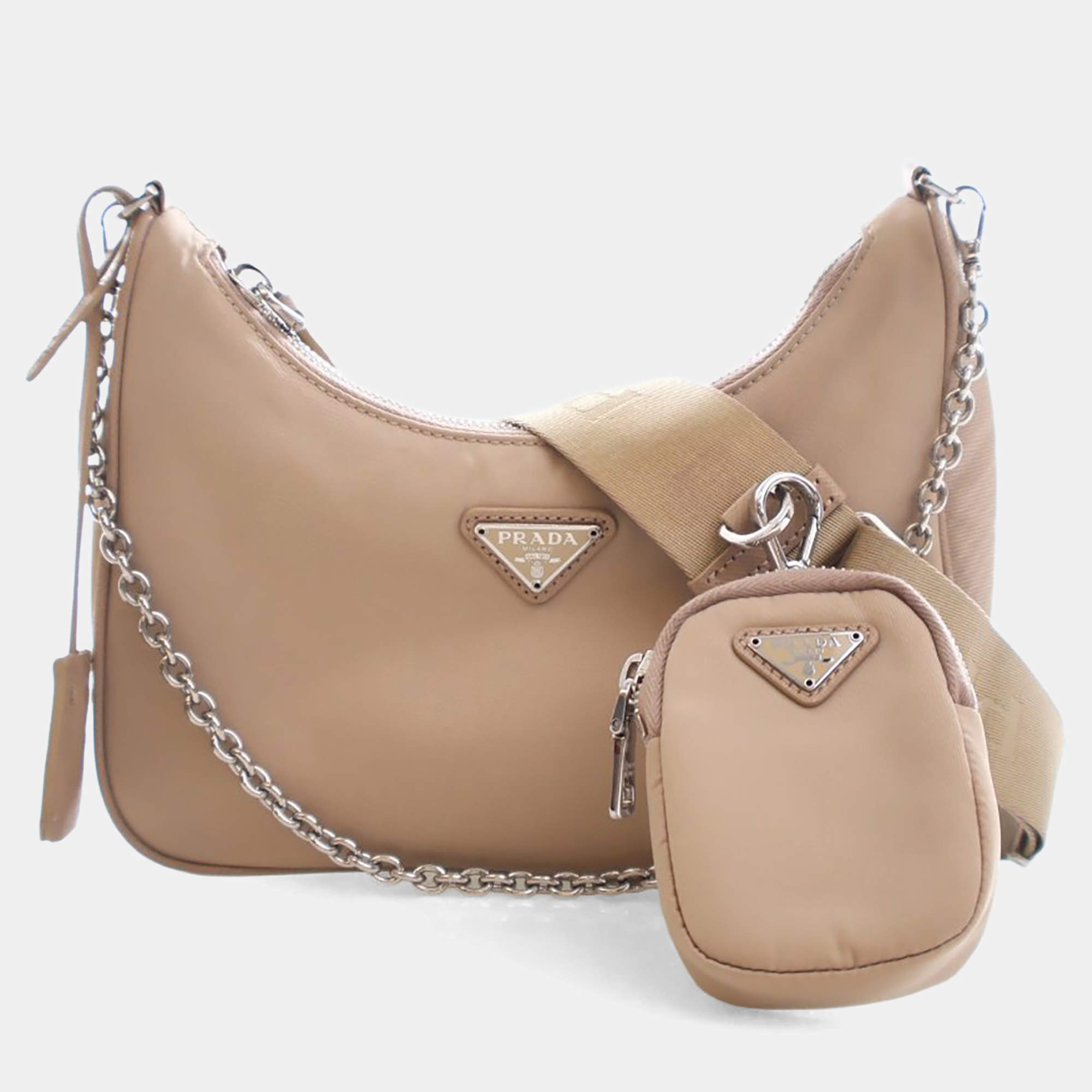 Pre Owned حقيبة برادا إصدار جديد نايلون بيج 2005