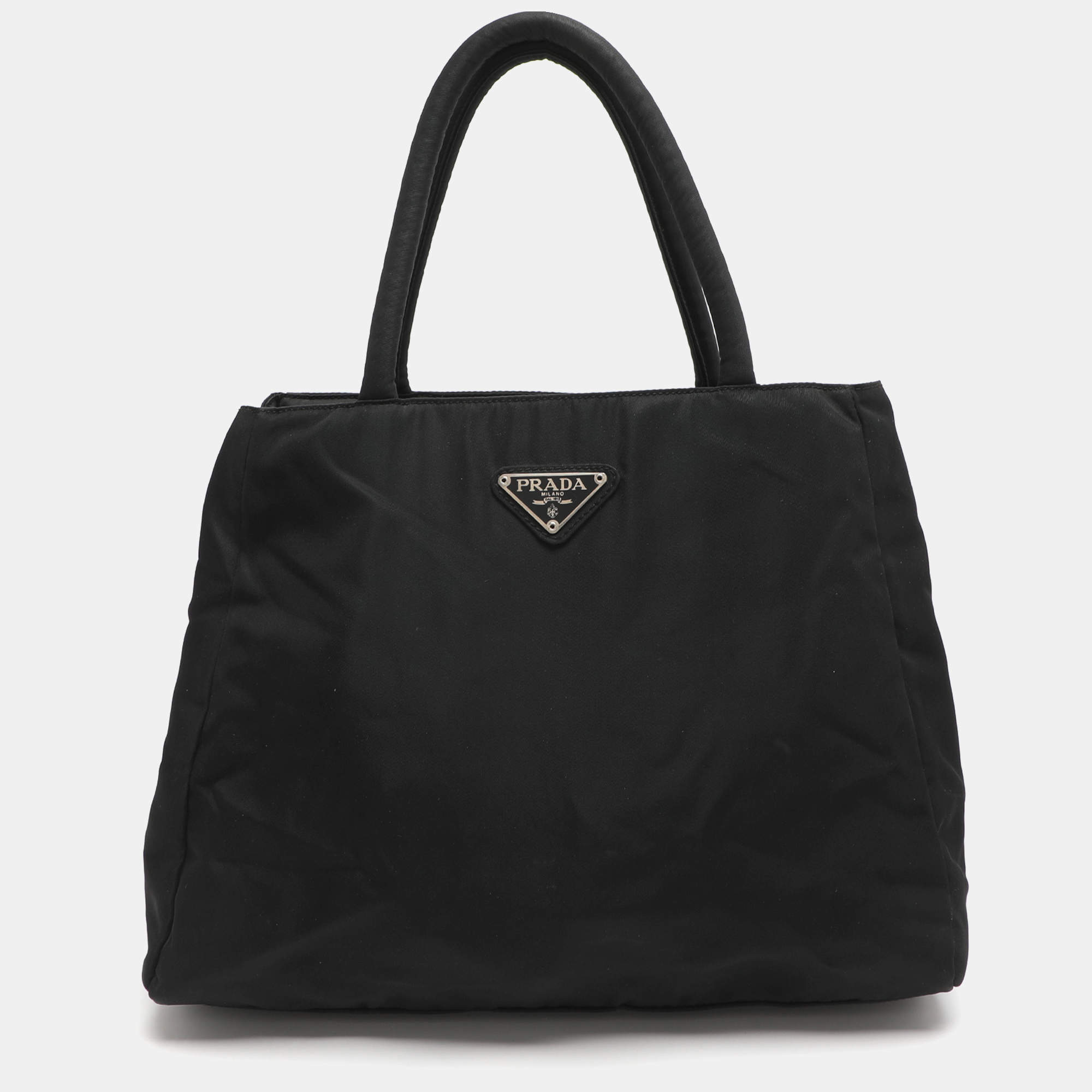 Pre Owned Prada Black Nylon Tote