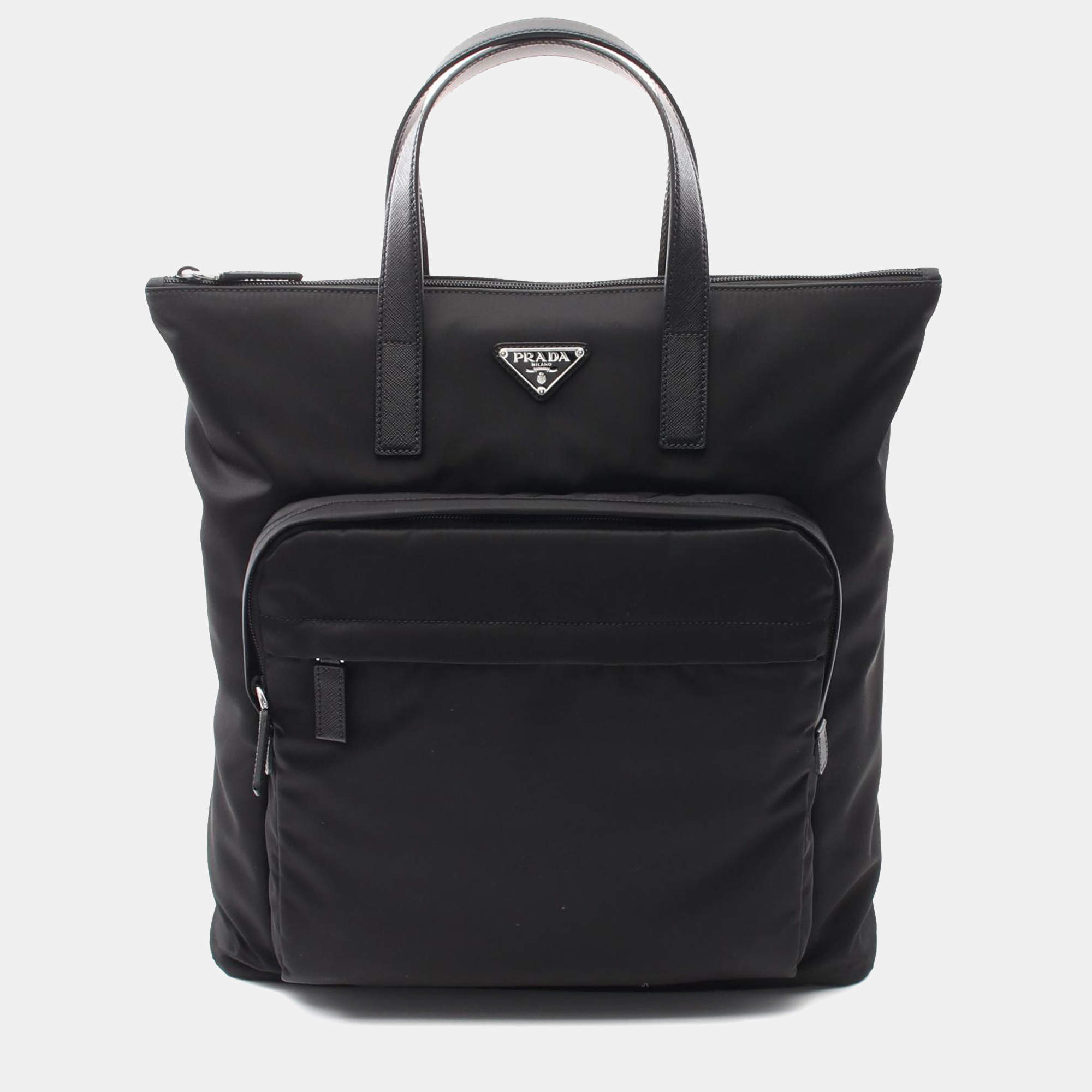 Pre Owned Prada Black Tessuto Backpack