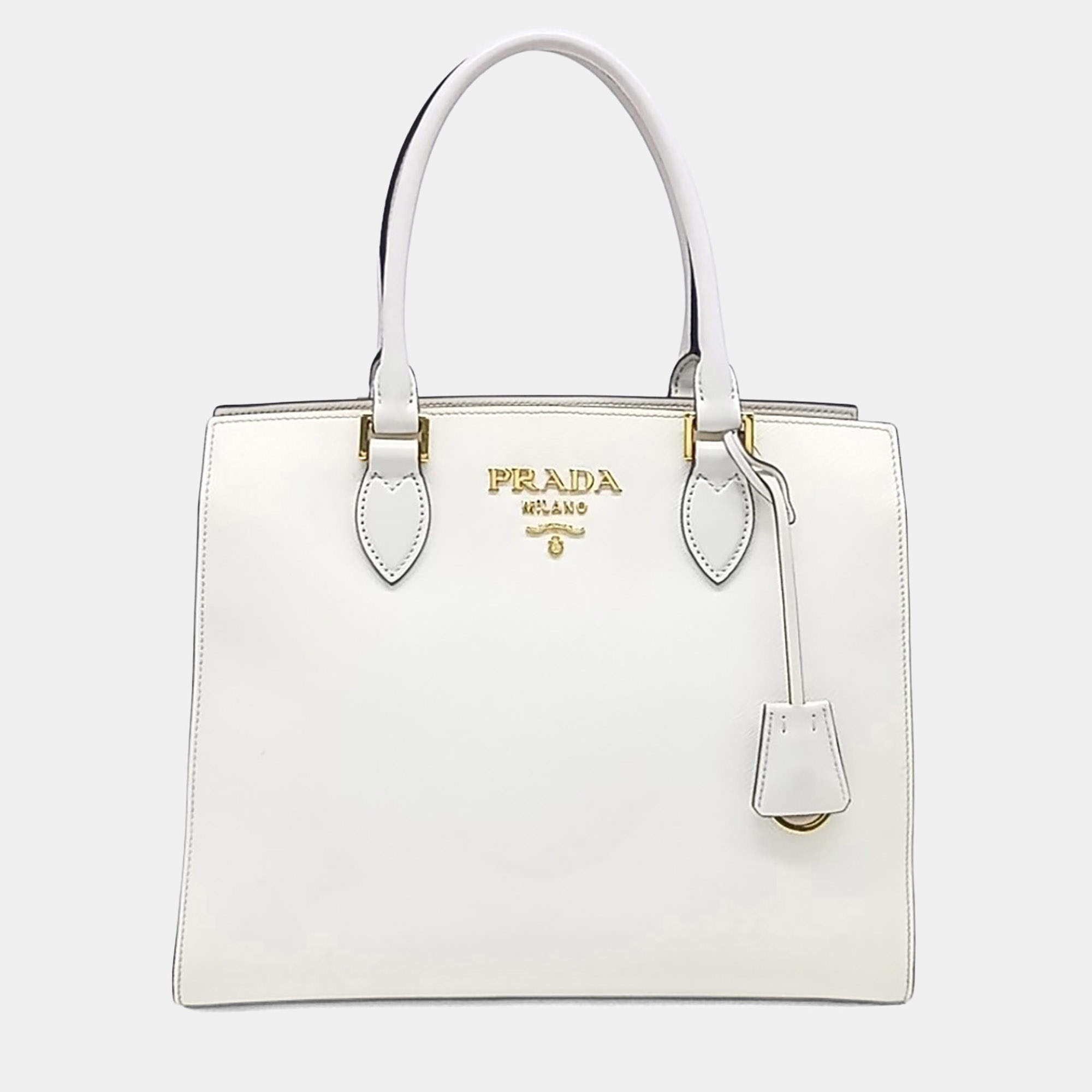 Pre Owned Prada Saffiano Tote Bag (1BA227)