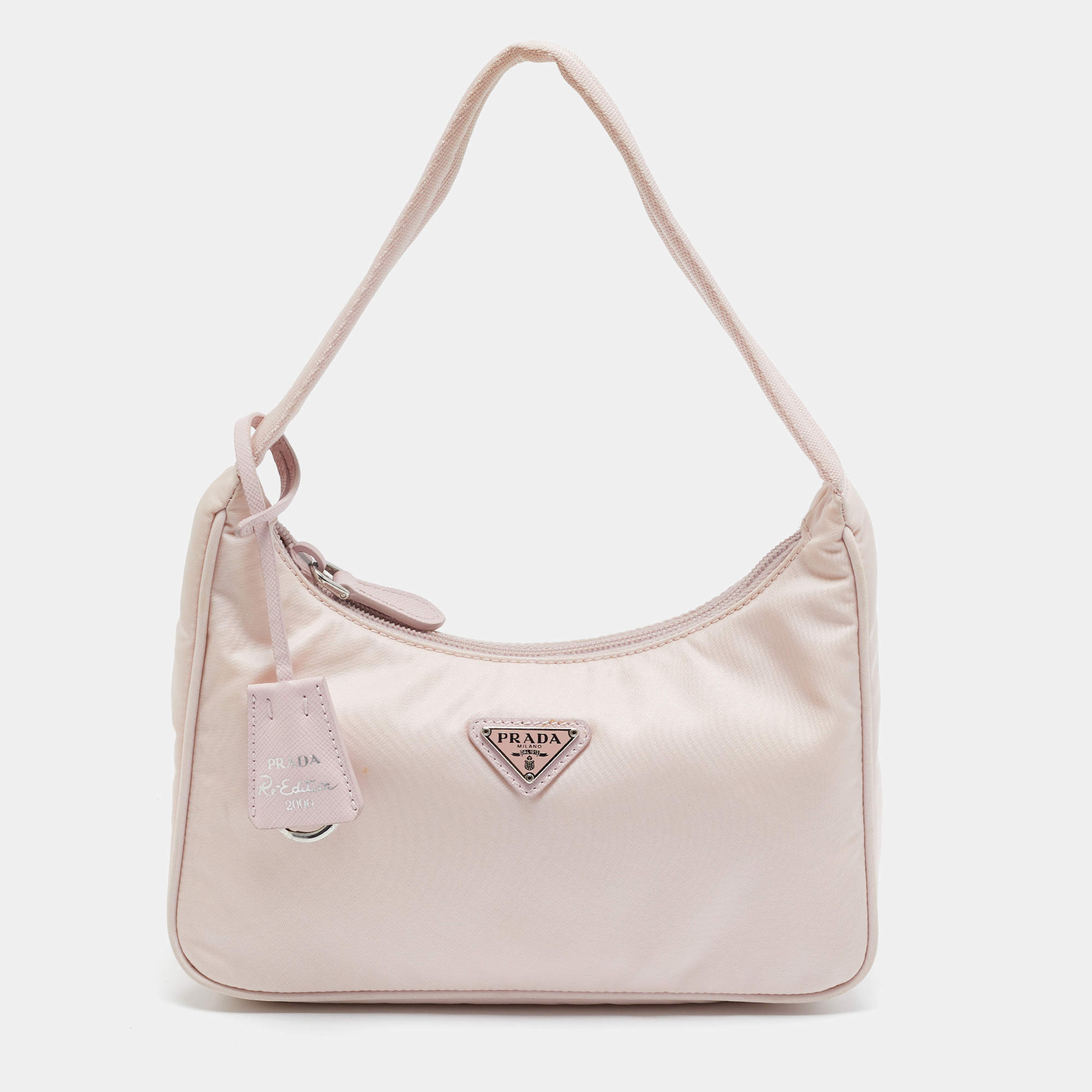 مملوكة مسبقًا Prada Re-Edition 2000 Pink Re-Nylon Shoulder Bag