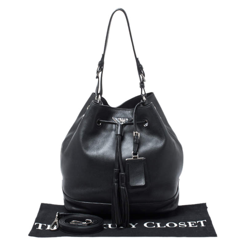 prada drawstring bucket bag