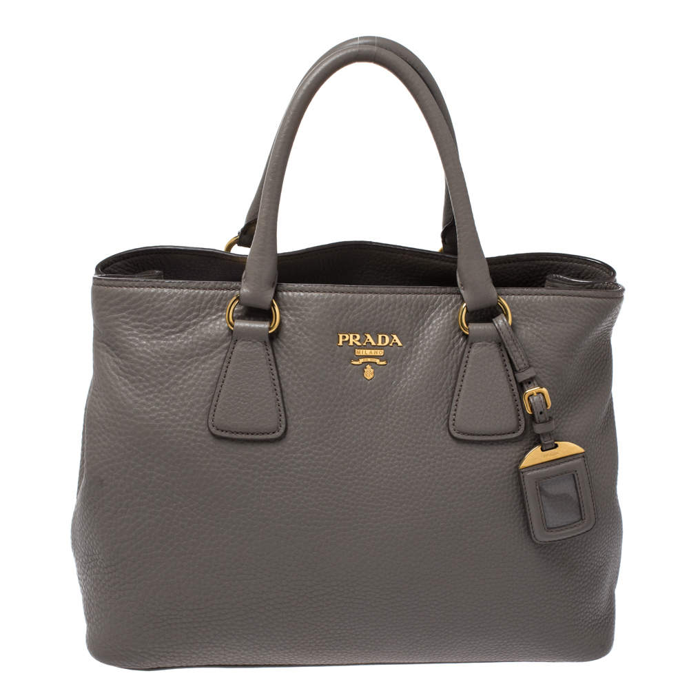 prada pebbled leather tote