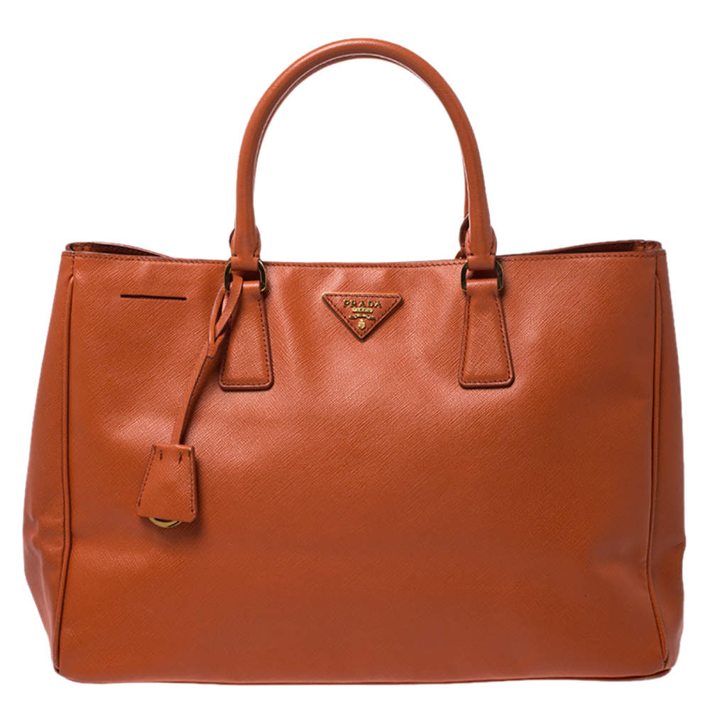 prada saffiano orange