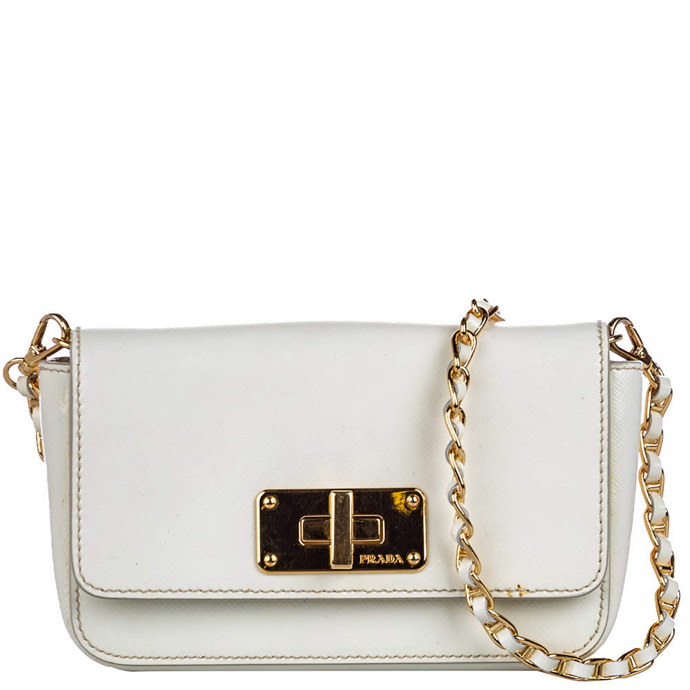 prada white crossbody bag