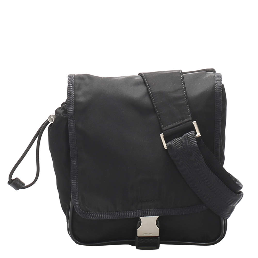 Prada Black Tessuto Nylon Sling Backpack Prada | TLC