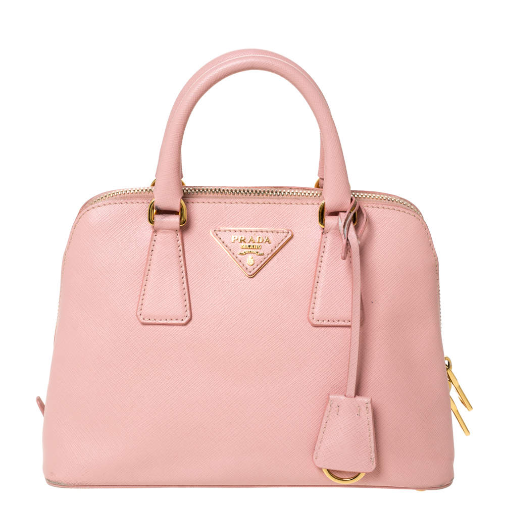 small pink prada handbag