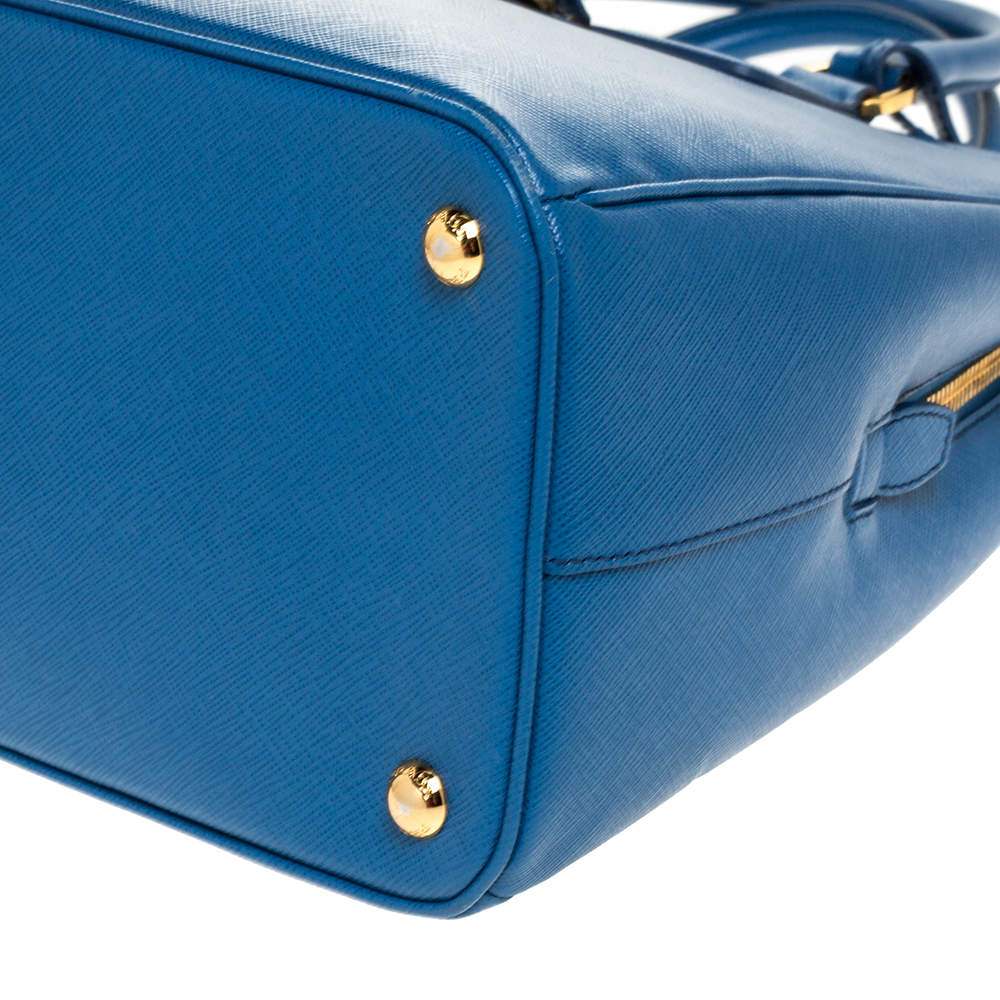 Prada Cobalt Blue Saffiano Lux Leather Parabole Tote Prada | The Luxury  Closet