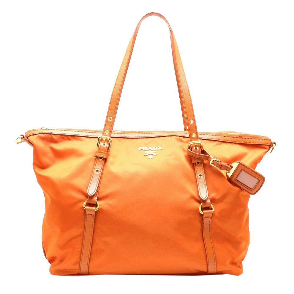 prada orange handbag