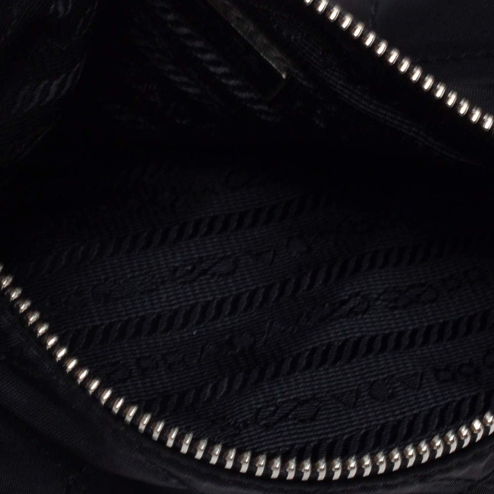PRADA Black Nylon Leather Handbag – Labels Luxury