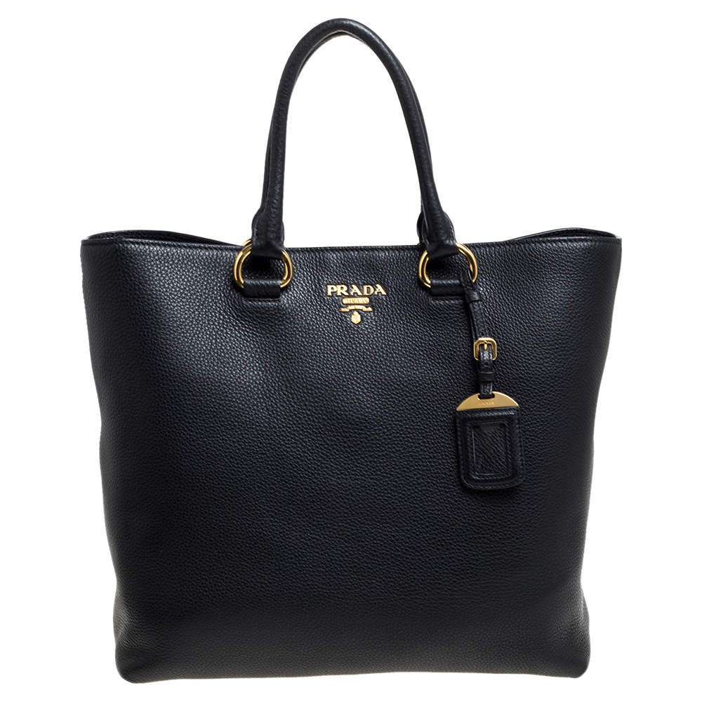 Shop PRADA PRADA Leather Tote Bag 1BG865 (1BG865) by blueblue77