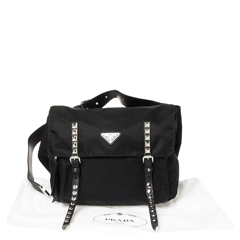 Prada New Vela Nylon Belt Bag in Black for Men