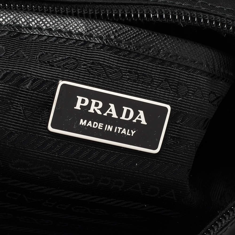 Prada New Vela Nylon Belt Bag in Black for Men