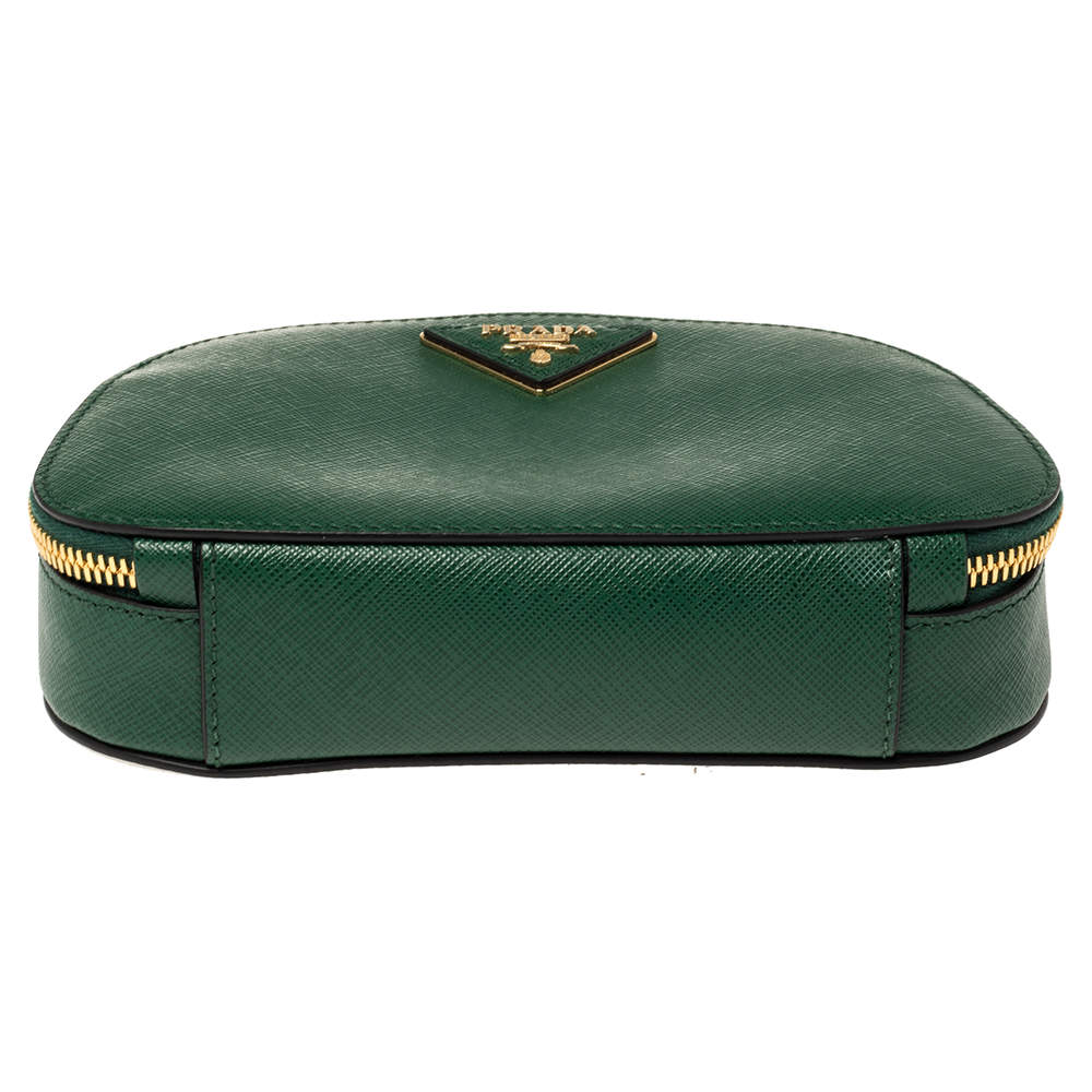Prada Odette Leather Belt Bag In Beige