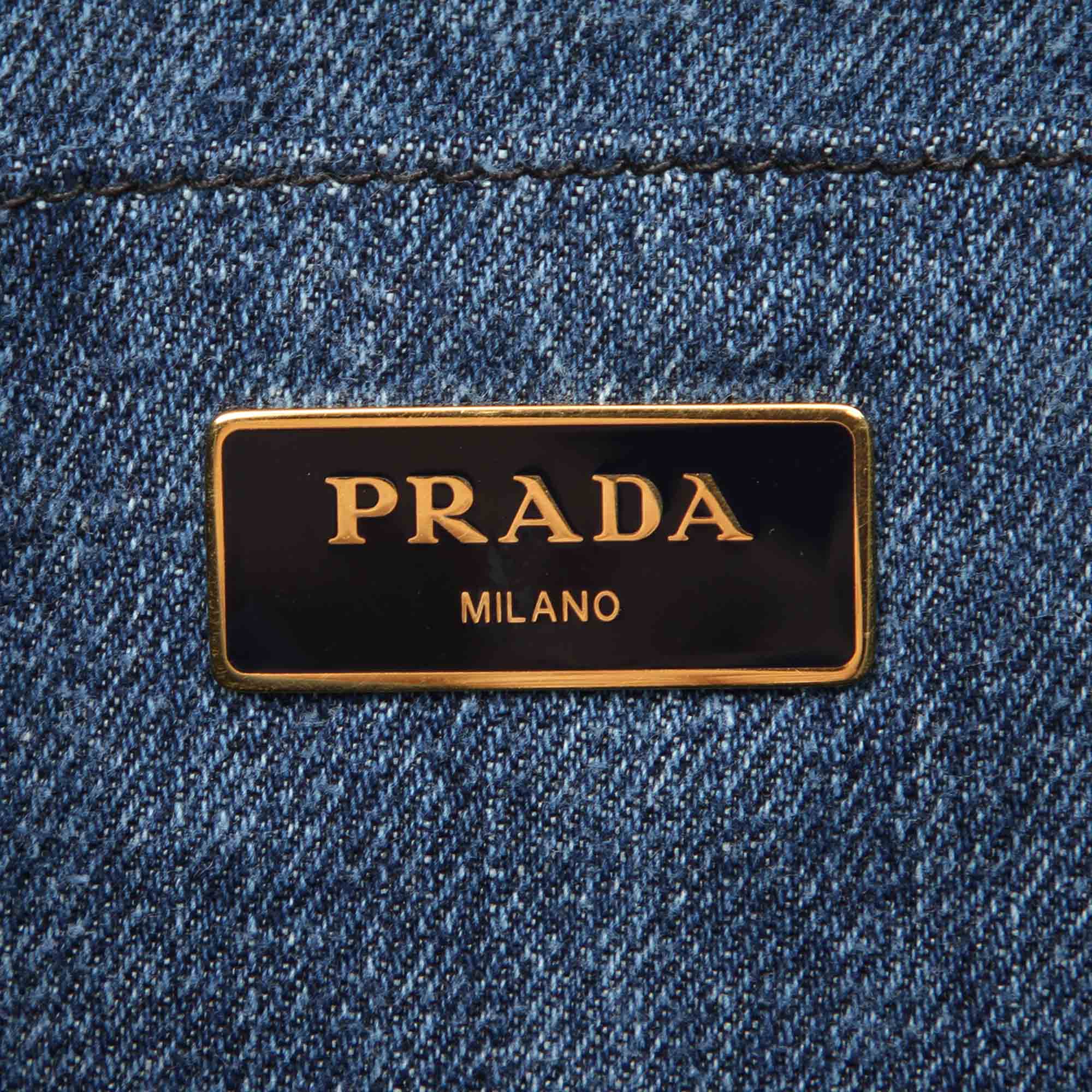 Backpack Prada Blue in Denim - Jeans - 28287796