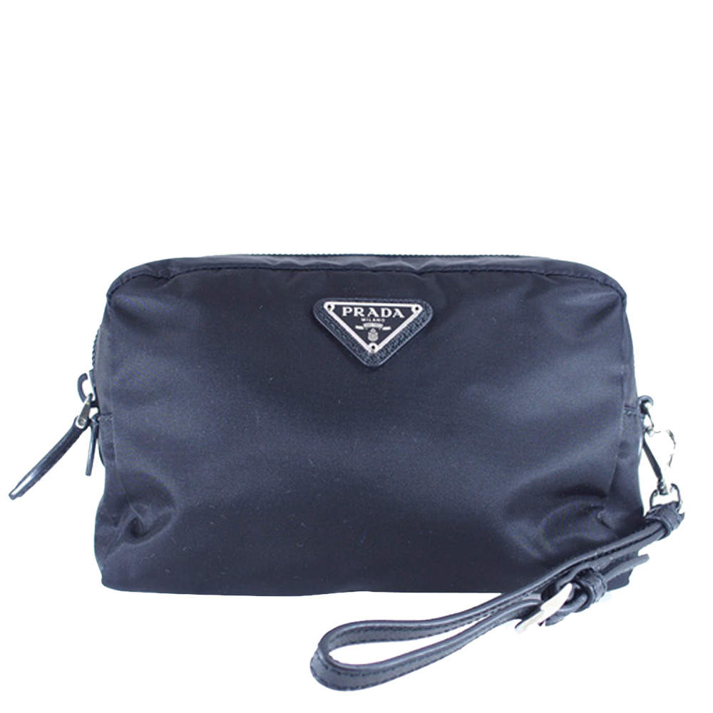 Prada Black Nylon Tessuto Pouch Bag Prada | TLC