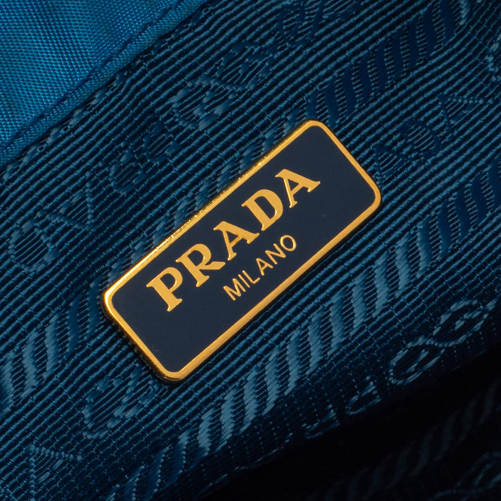 PRADA Re-Nylon Duet Drawstring Shoulder Bag Black 1222208