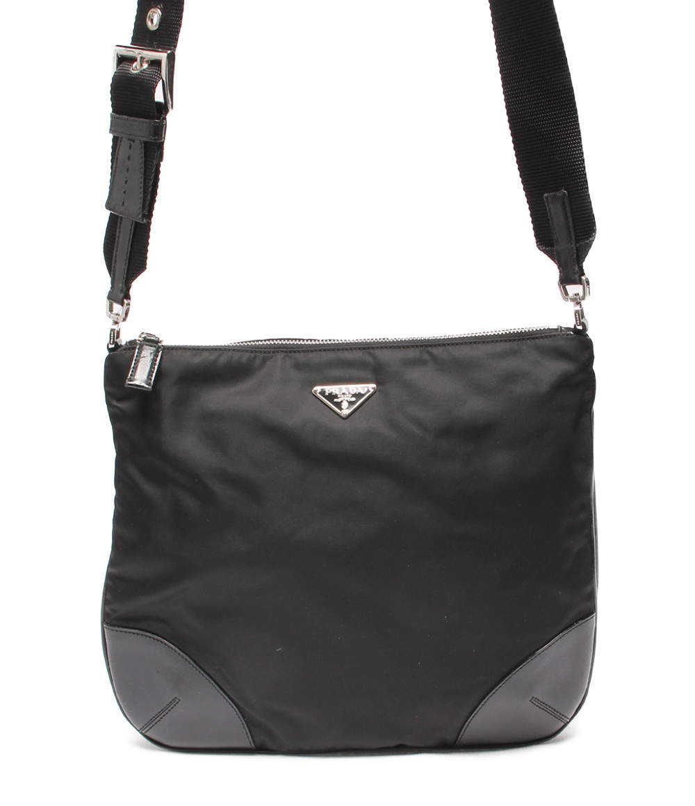 Prada Black Leather   Messengers