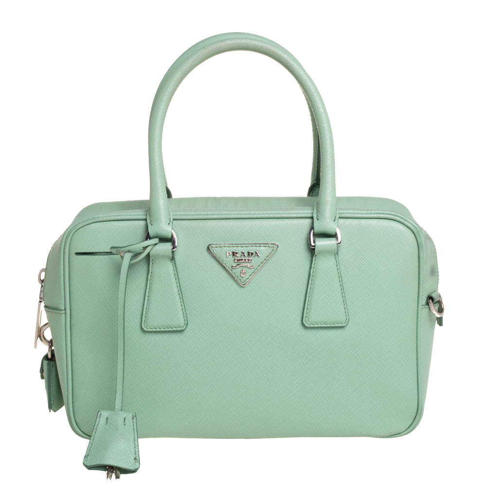 Prada Mint Green Leather Camera Crossbody Bag Prada | TLC