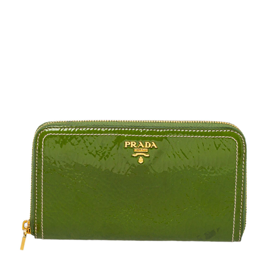 Prada Cleo Brushed Leather Shoulder Bag Light Green - The Shoe Box