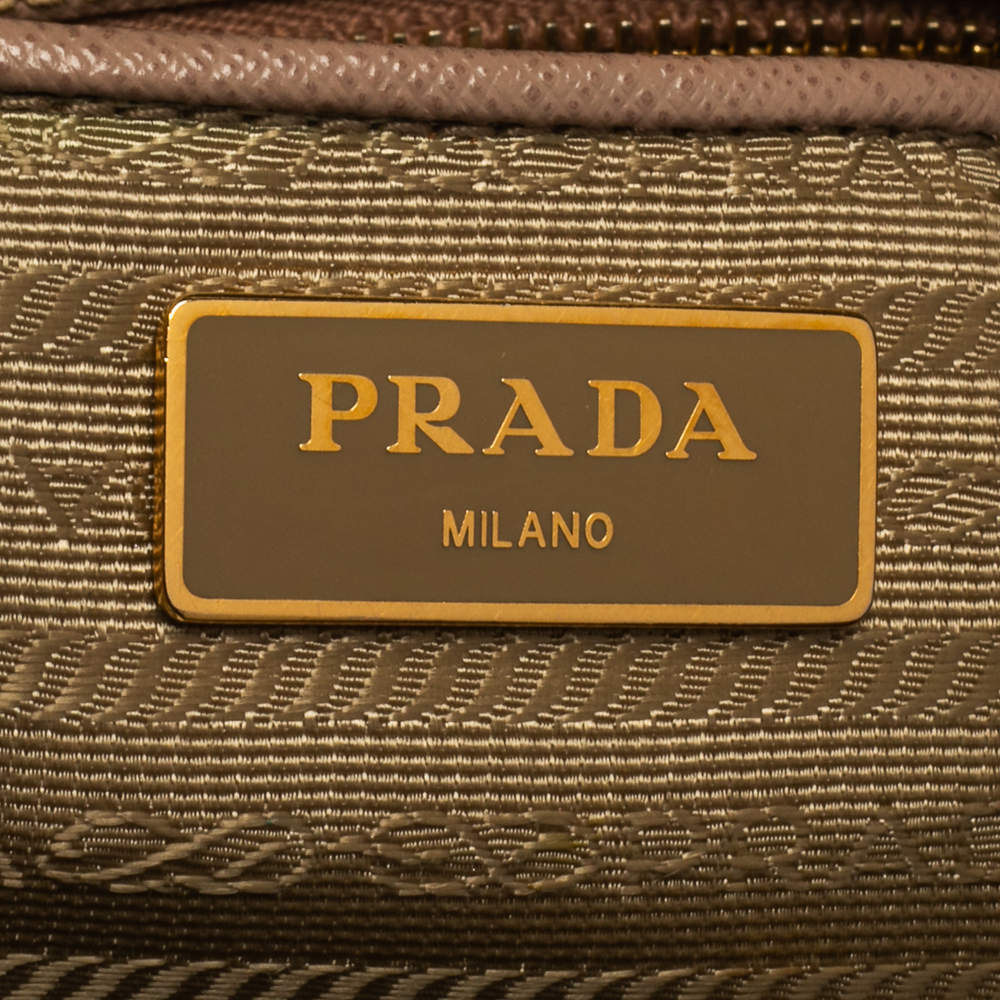 PRADA Saffiano Lux Galleria Brown Leather Ladies Tote 1BA786 NZV F0401