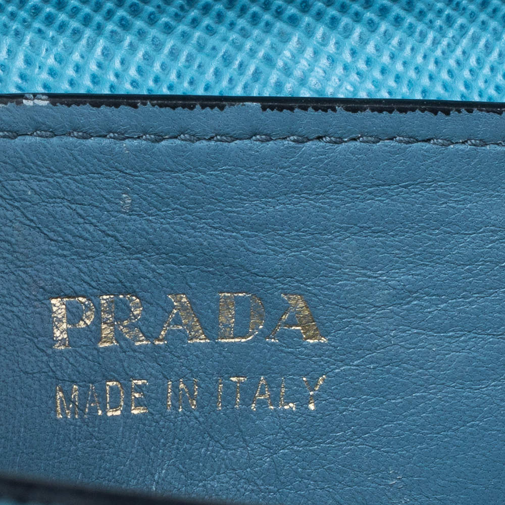 Prada Navy Cuir Twin Tote Bag – The Closet