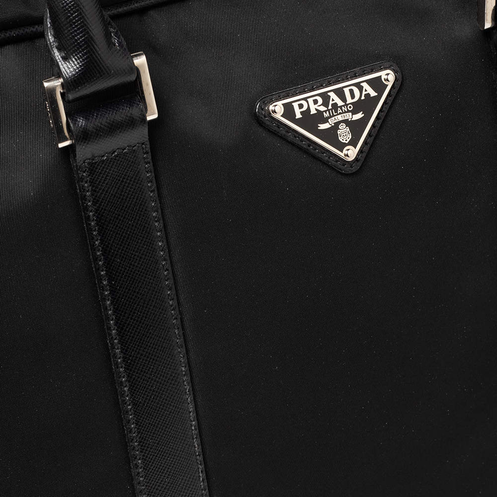 Prada Black Saffiano Briefcase Bag Attache 11pr114 – Bagriculture