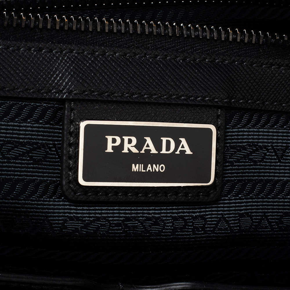 Prada Black Saffiano Briefcase Bag Attache 11pr114 – Bagriculture