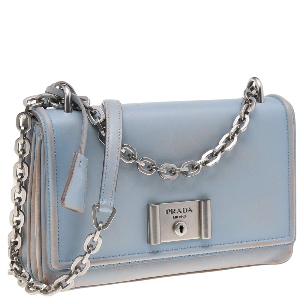 Prada light best sale blue bag