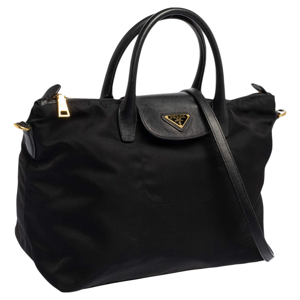 Prada Nylon Convertible Tote & Strap