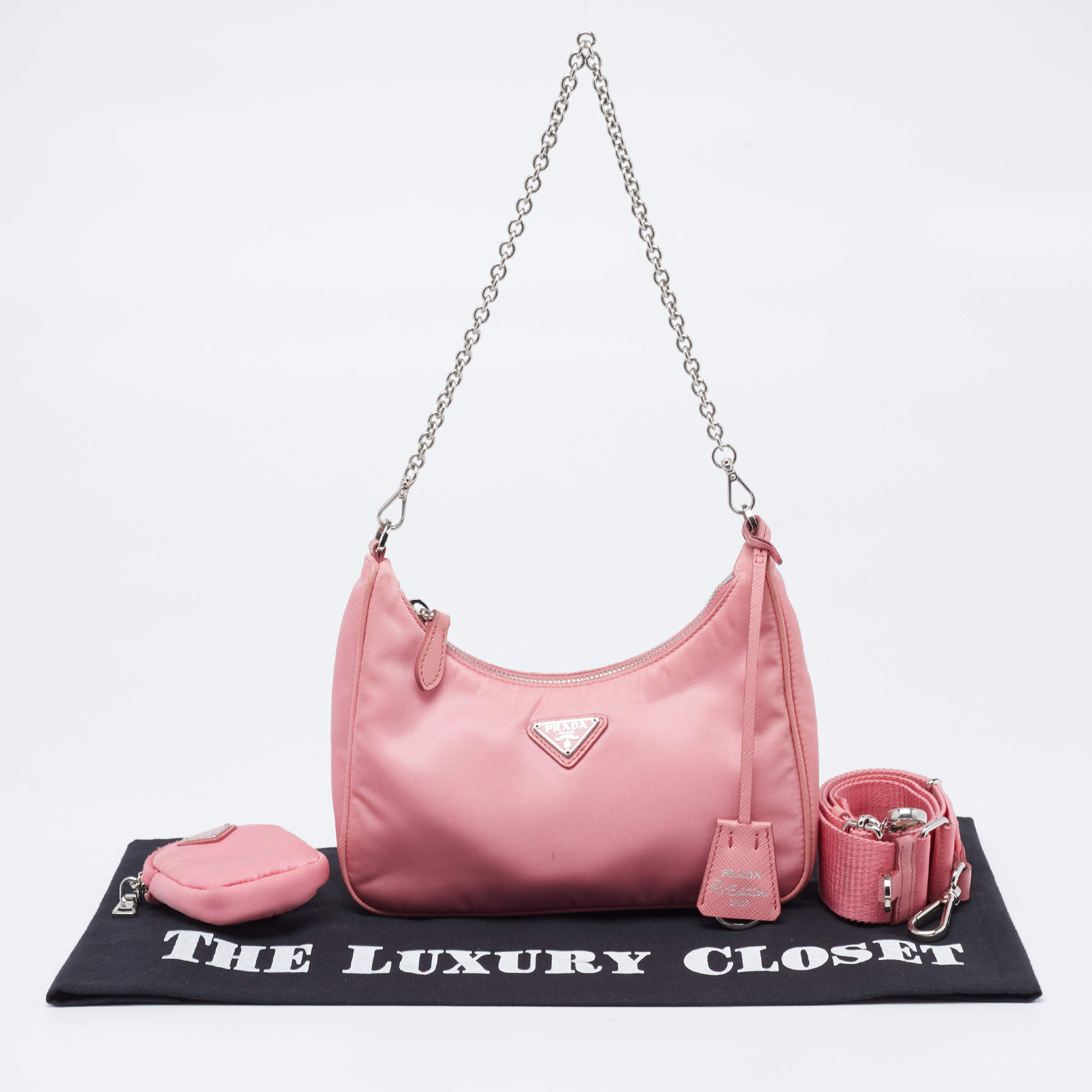 Prada - Women's Re-Edition 2005 Re-Nylon Bag Shoulder Bag - Pink - Synthetic