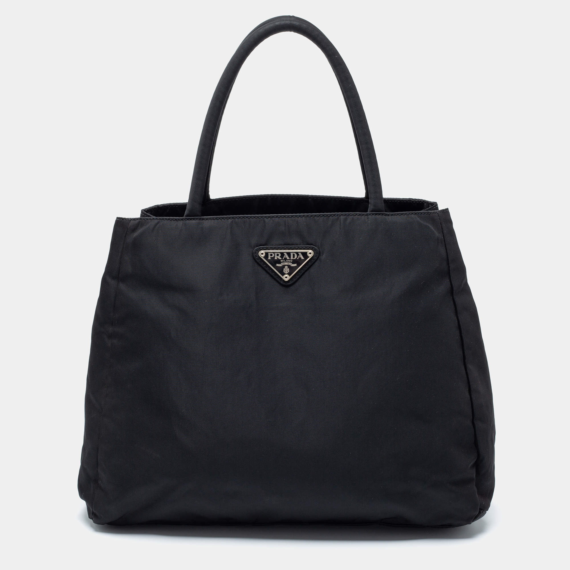 PRADA Tessuto City Nylon Tote Bag Vintage Black | eBay