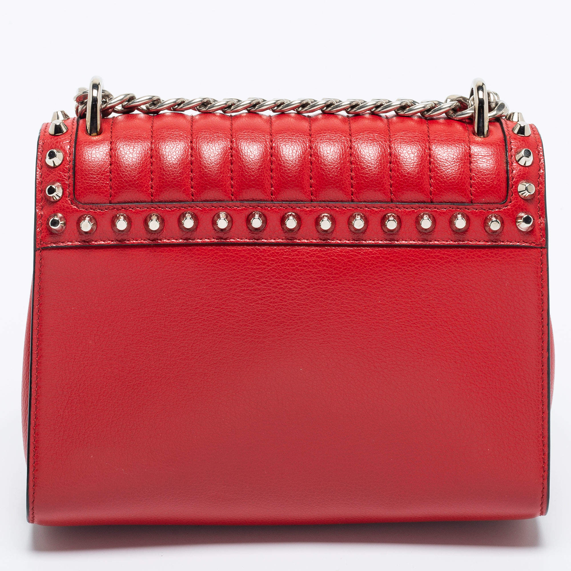 Leather crossbody bag Prada Red in Leather - 34335783