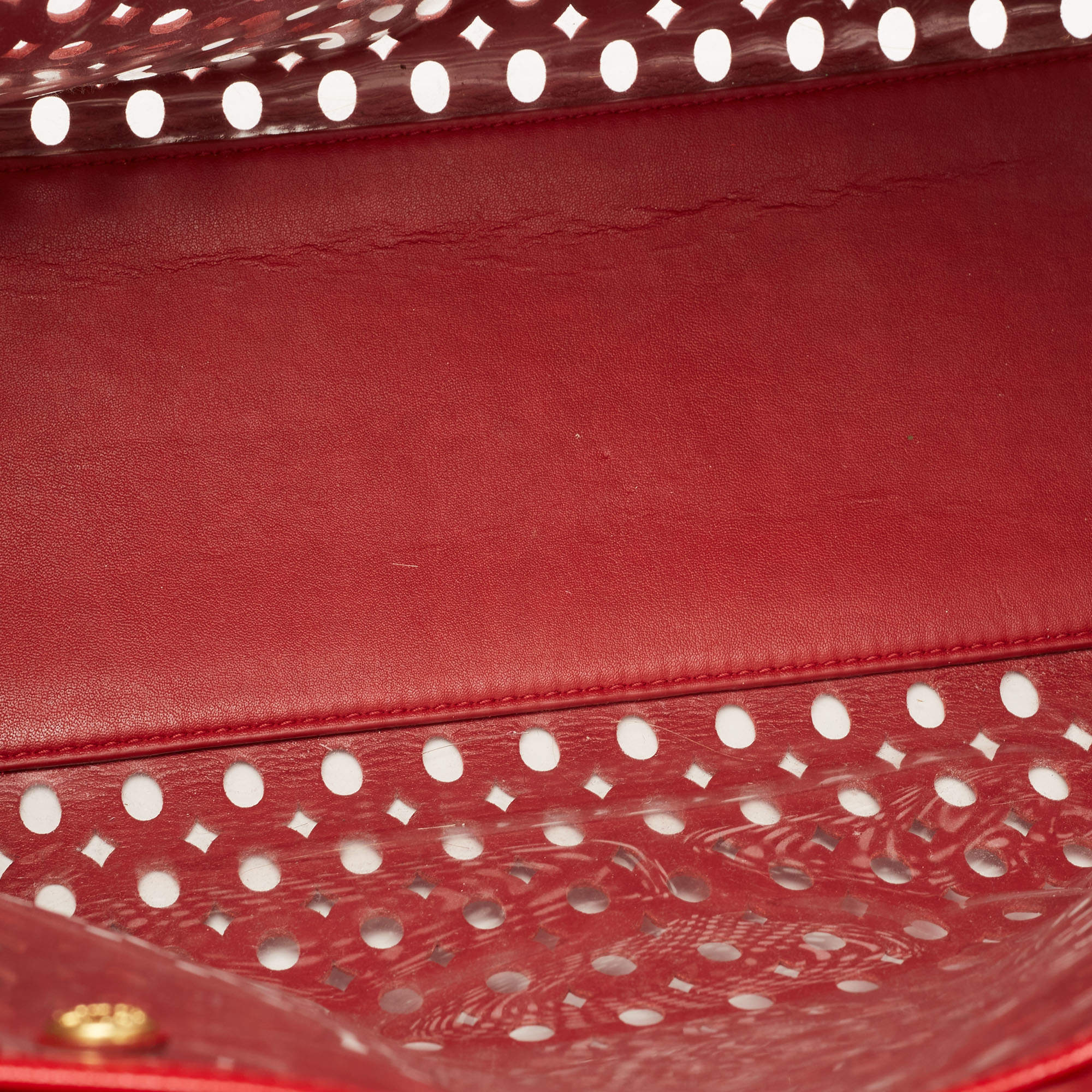 Leather clutch bag Prada Red in Leather - 36002597