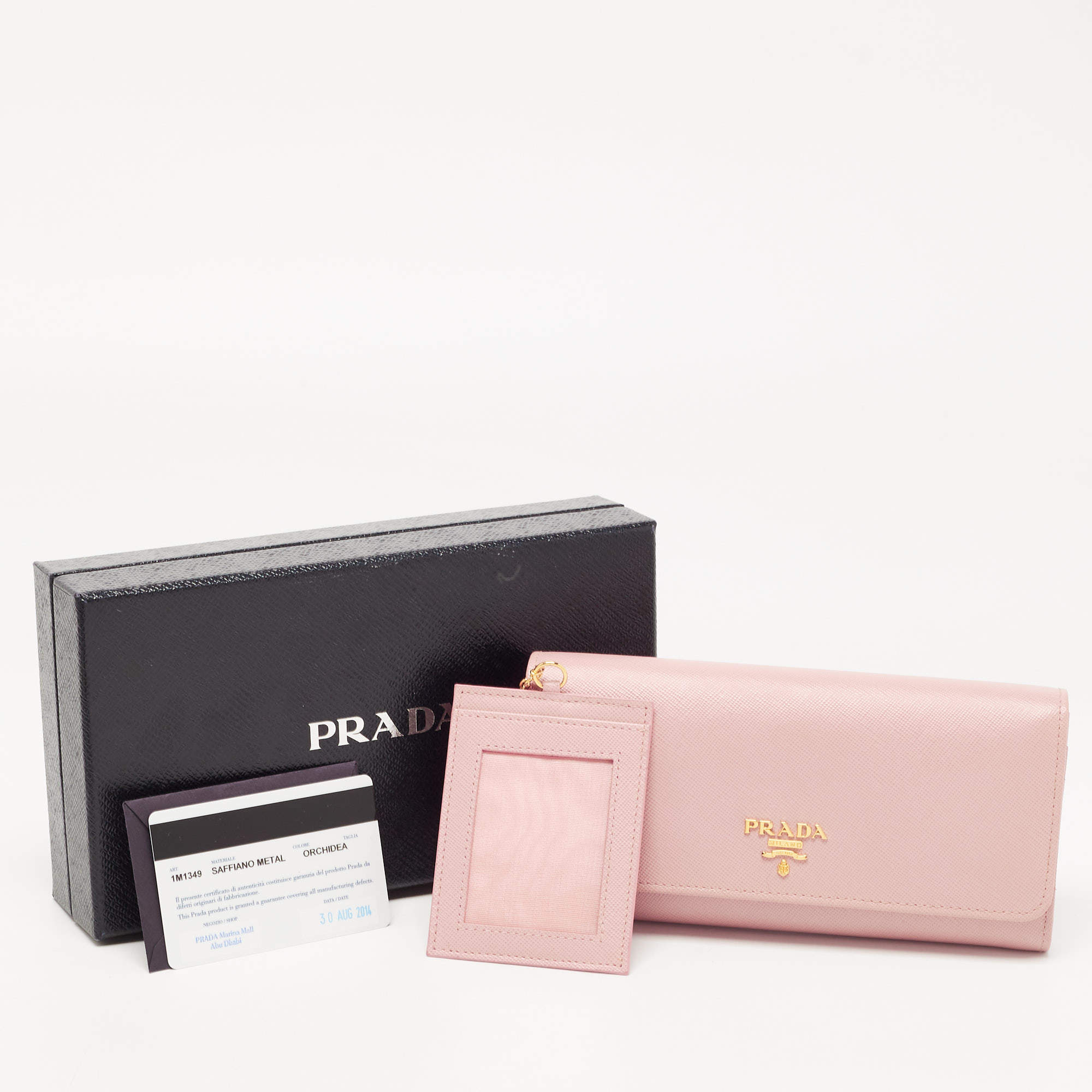 Prada Blush Pink Saffiano Zip Wallet Continental Leather ref.305638 - Joli  Closet