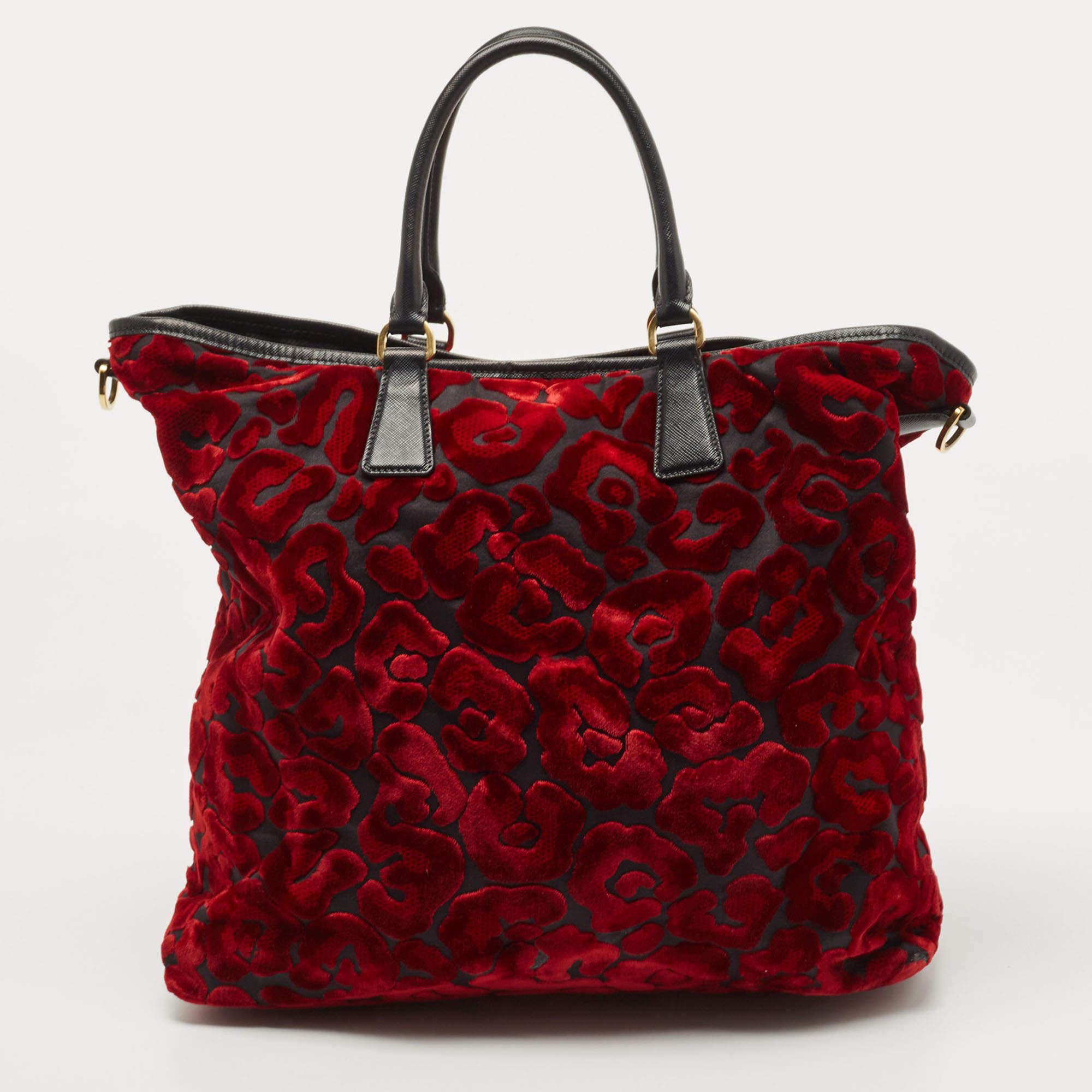 Prada red hotsell velvet bag