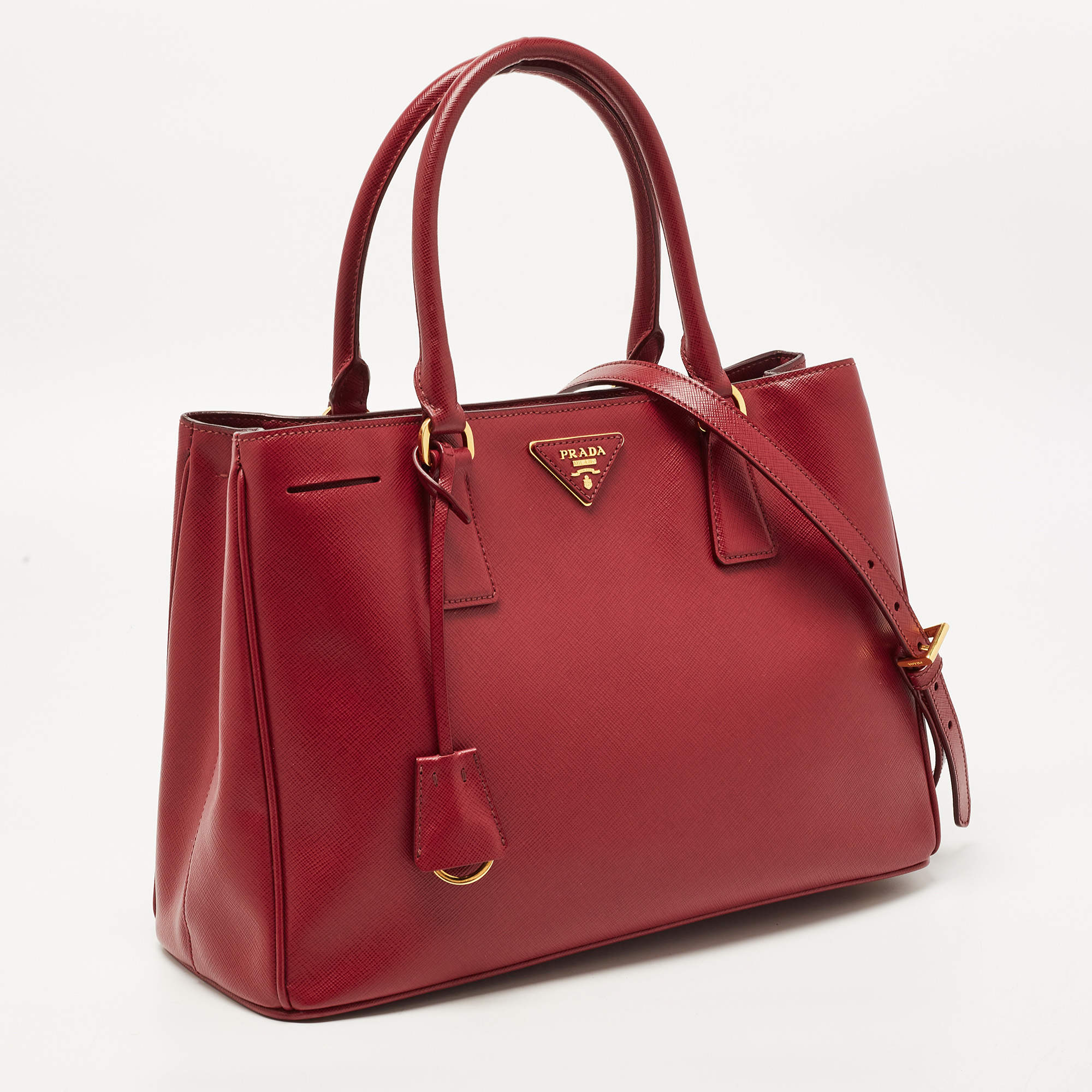 Prada double bag online red