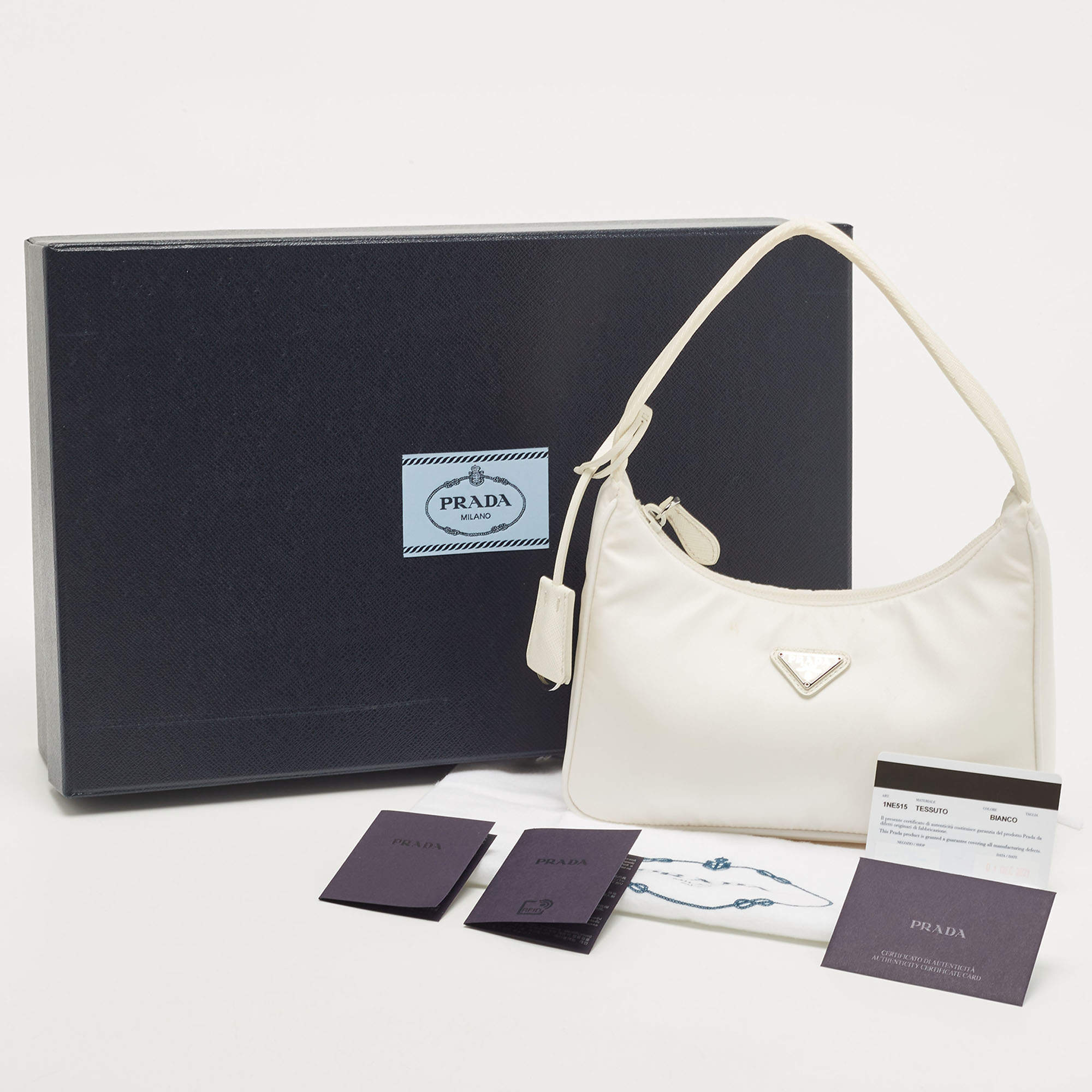 Prada Tessuto Re-Edition 2000 Mini Bag - White Shoulder Bags, Handbags -  PRA866399