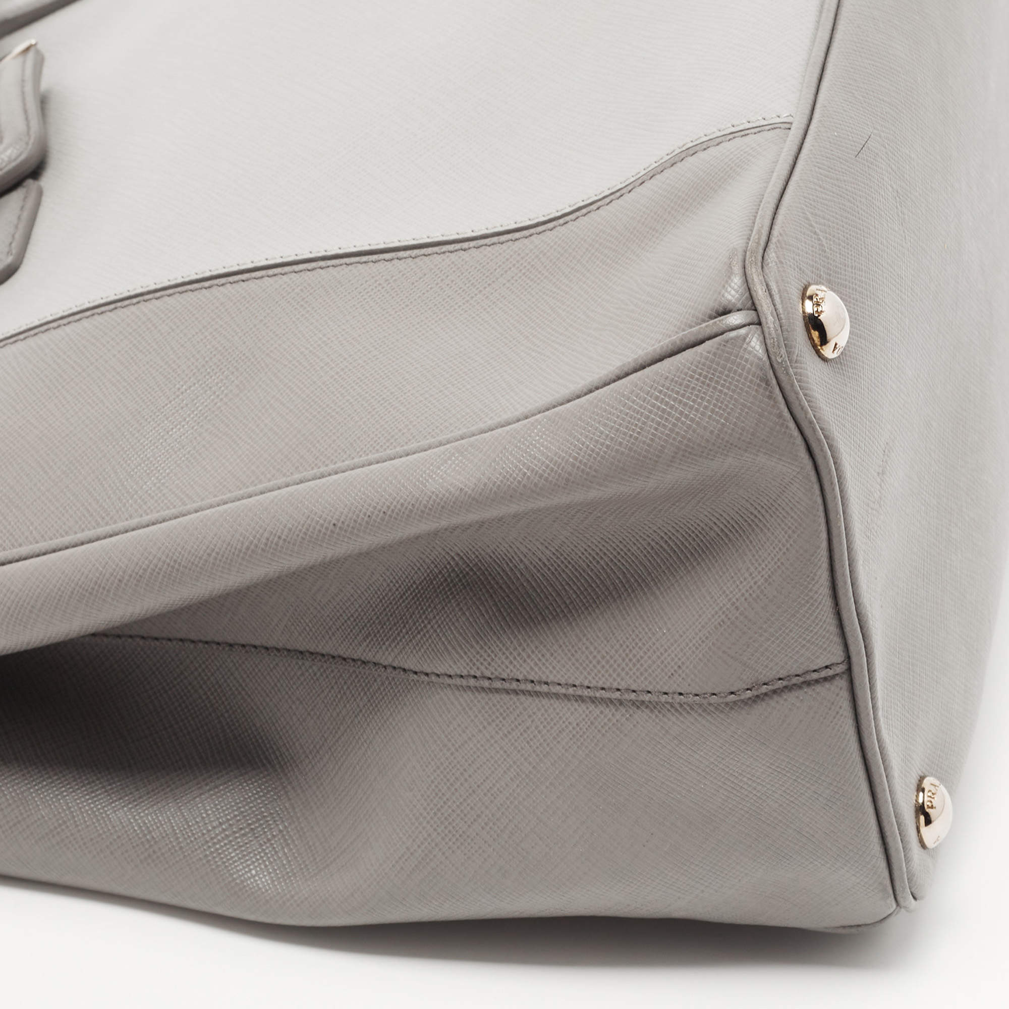 Prada Two-Tone Saffiano Leather Large Double Zip Tote Prada | The Luxury  Closet