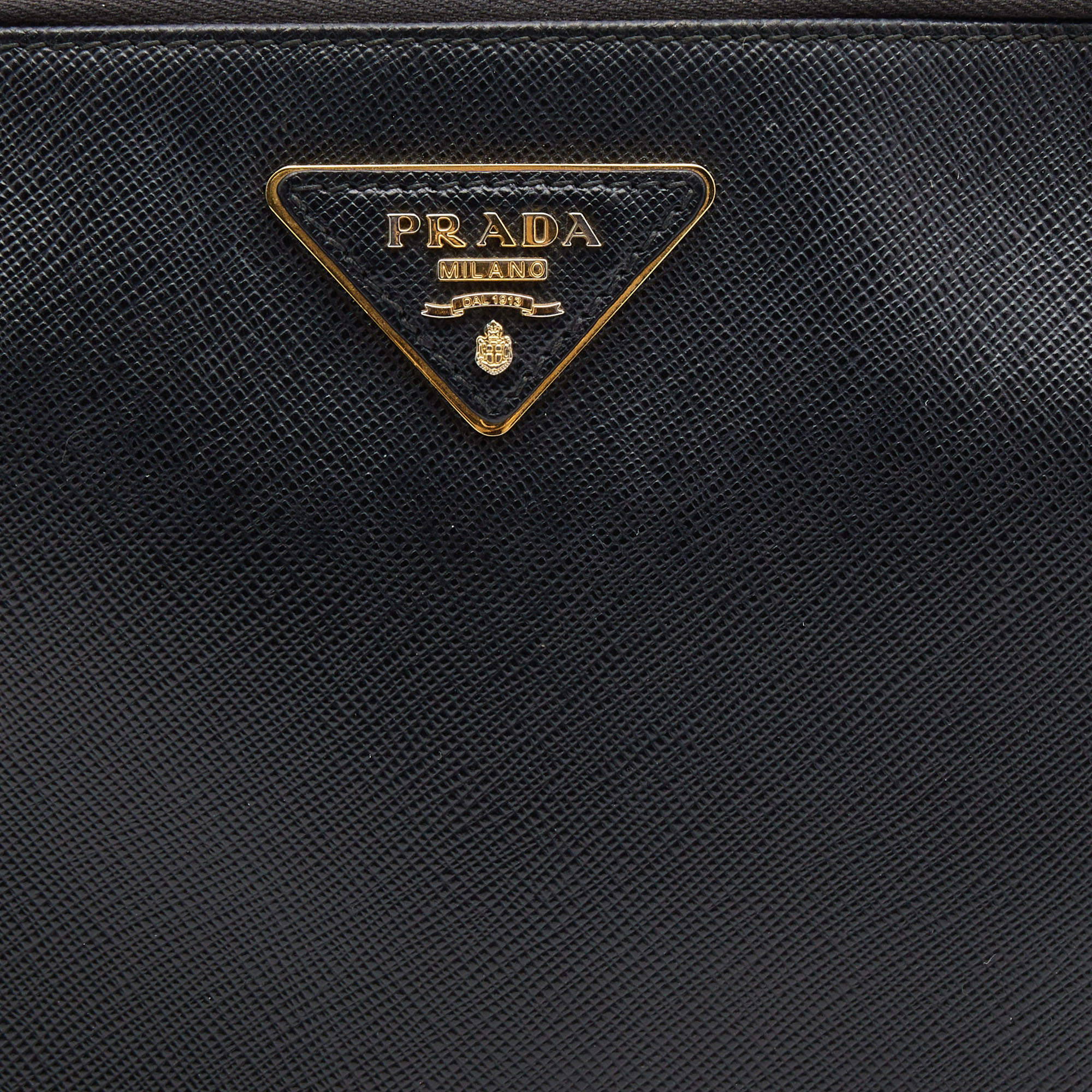 Prada BN924k Saffiano Lux Flap Bag.