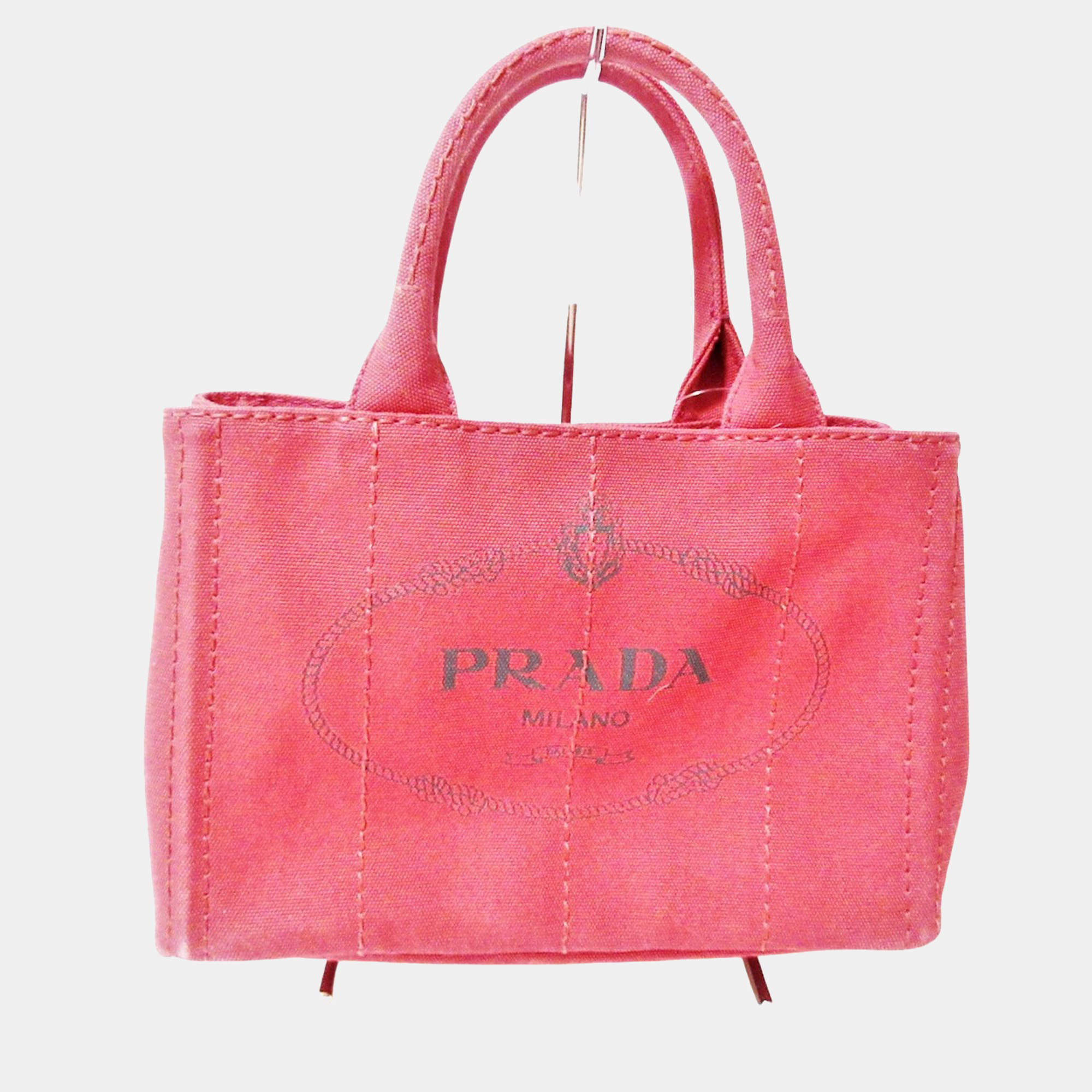 Ensemble Small Canvas Tote in Beige - Prada