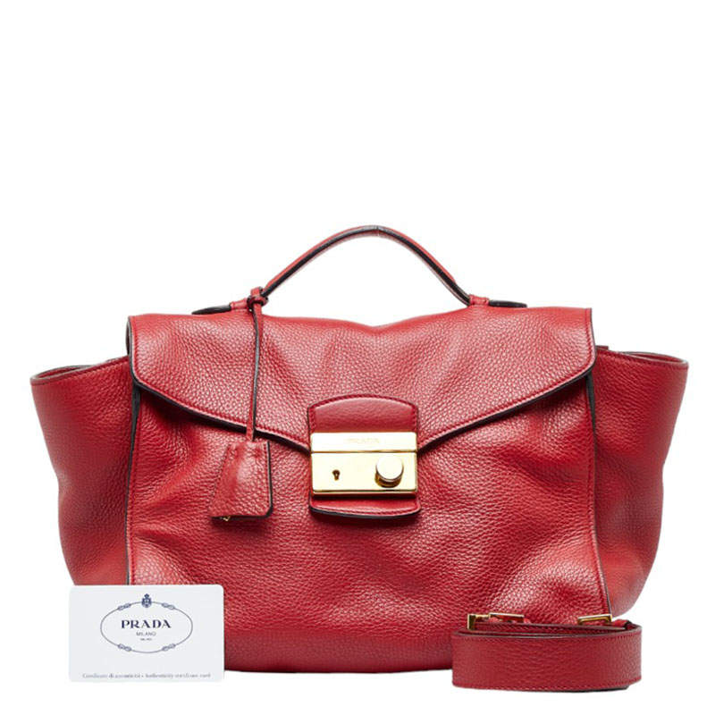 Prada Red Handbags