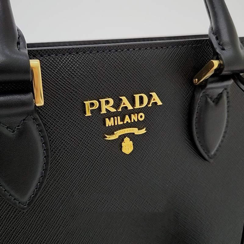 Prada Women's Saffiano Leather Shoulder Tote Handbag 1BA113