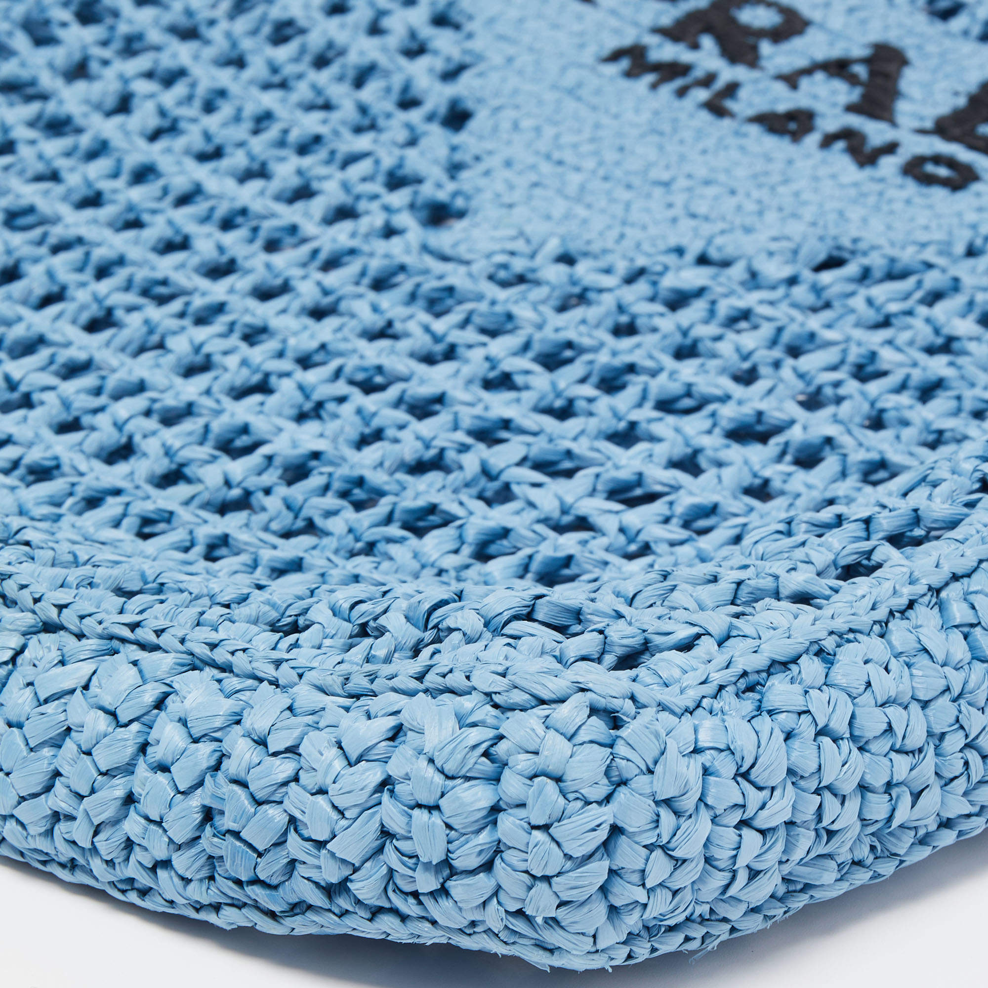 Prada White Crochet Tote Bag - Wyld Blue