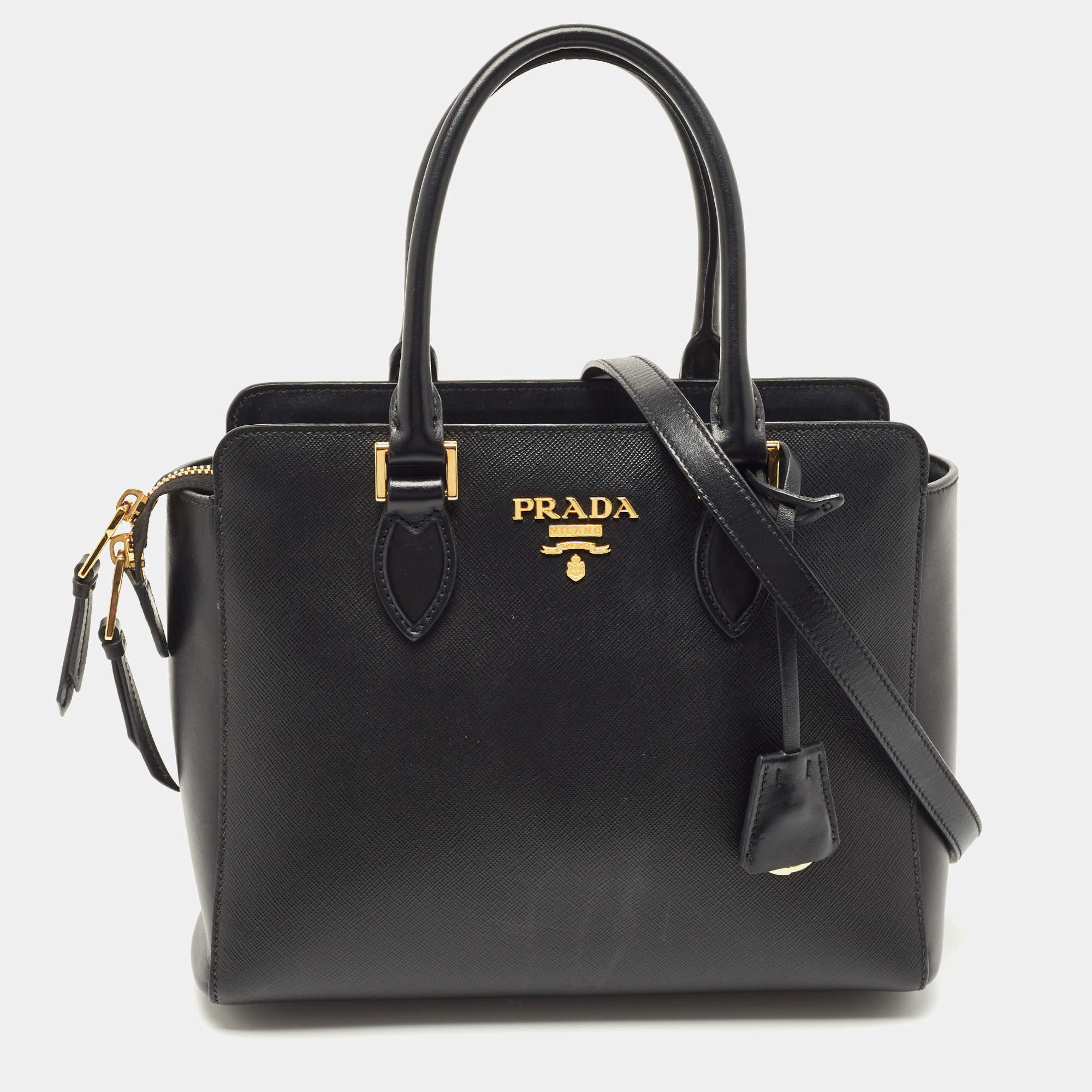 Prada Black Saffiano Leather Tote bag